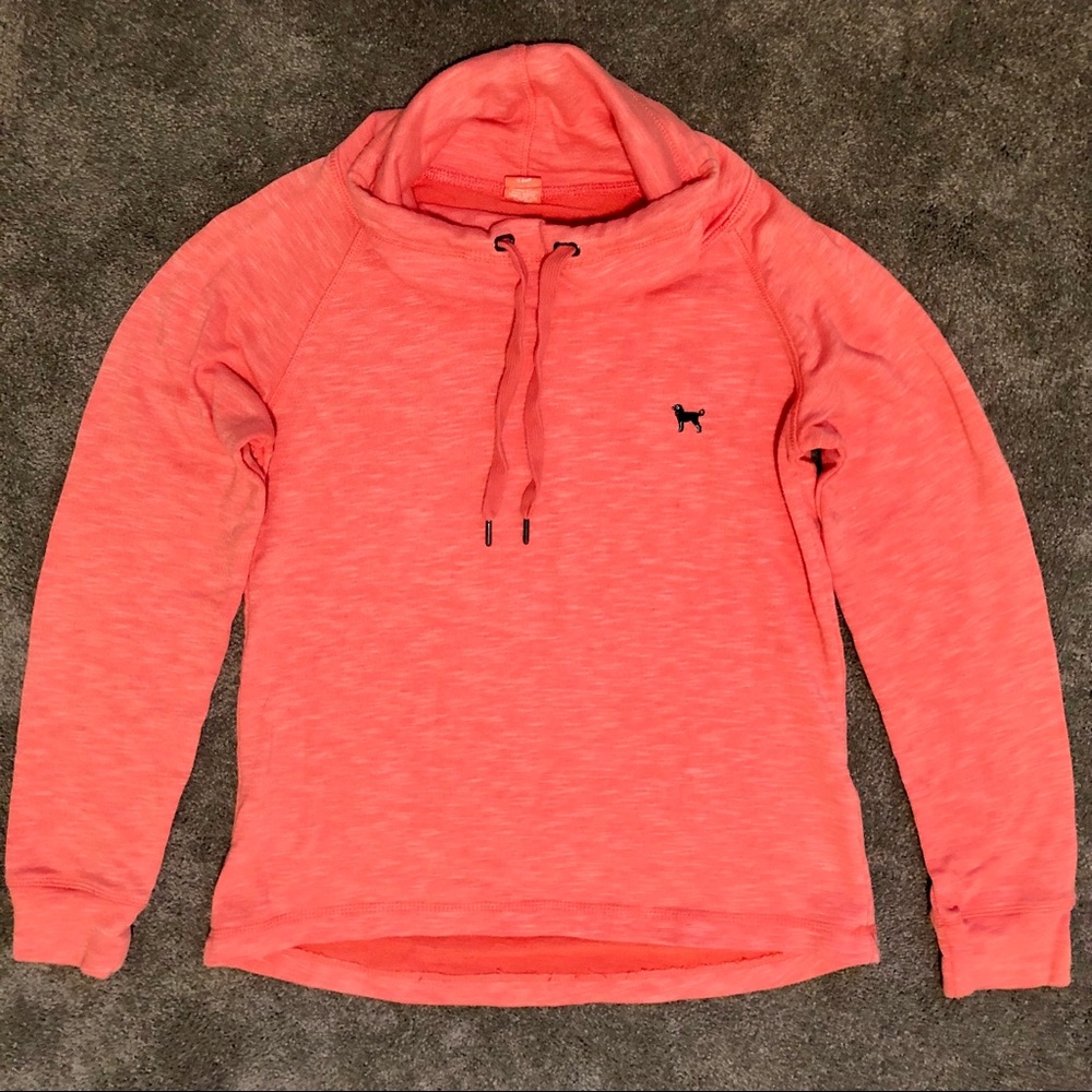 The Black Dog Coral Funnel Neck Pullover